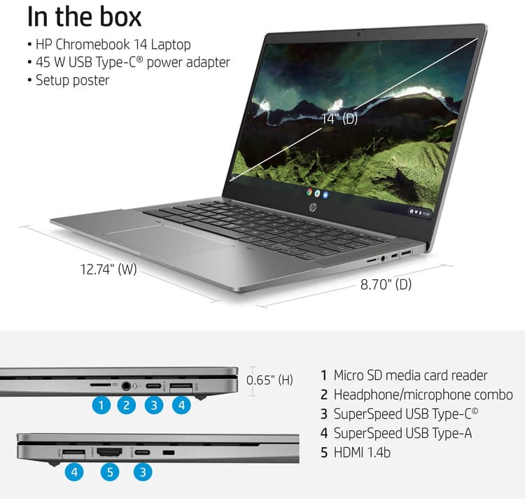 HP Chromebook, Intel i3 from Walmart