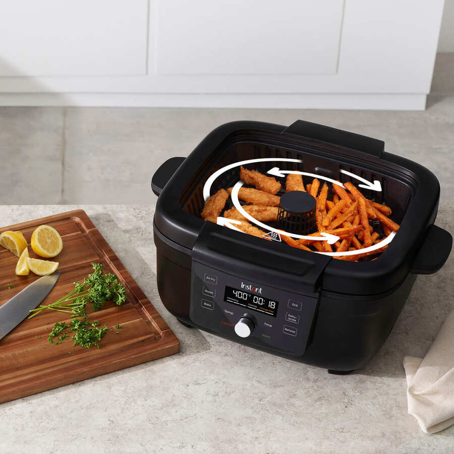 Instant - 6-in-1 Smokeless Indoor Grill & Air Fryer with OdorErase Technology