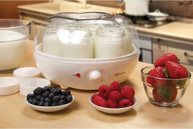 Euro Cuisine Automatic Yogurt Maker - with Extra Jars and Yogurt Starter