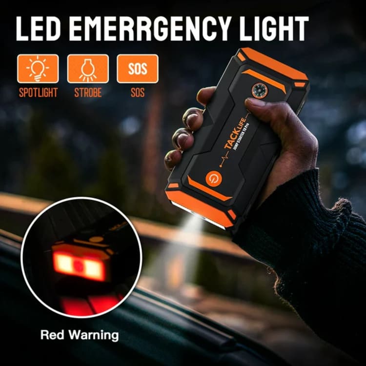 Tacklife T8 Pro 1200A Peak 18000mAh Water-Resistant Car Jump Starter