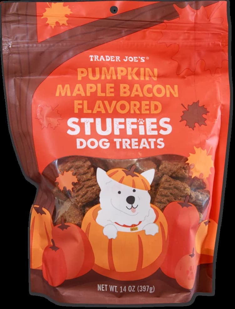 Trader Joe's Pumpkin Maple Bacon Stuffies Dog Treats