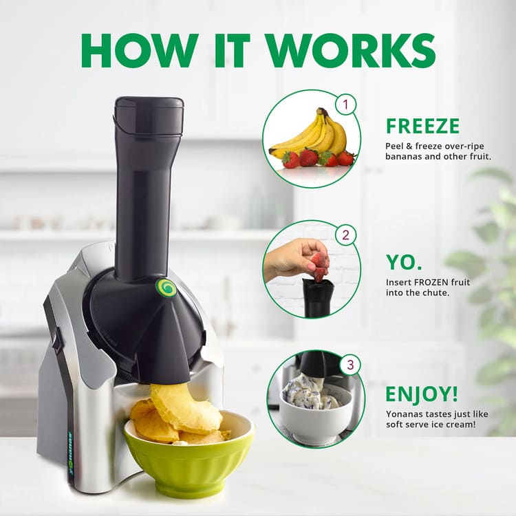 Walmart Yonanas Classic Healthy Dessert Maker with BONUS Spatula