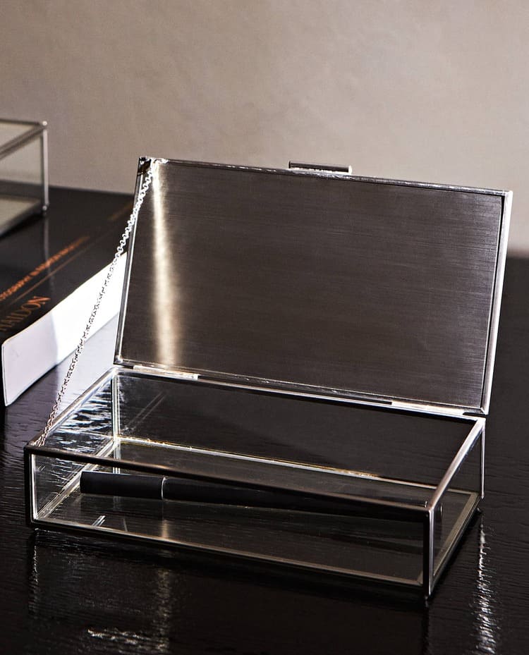 ZARA HOME METAL AND MIRRORED BOX