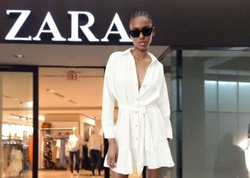 Zara LINEN BLEND SHIRTDRESS