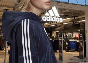 Adidas Women's Velor Cropped Sweatshirt