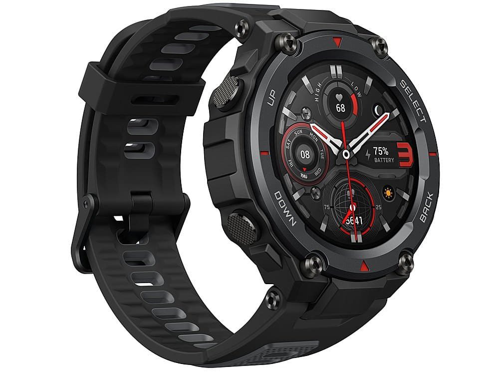 Amazfit - T-Rex Pro Smartwatch Polycarbonate - Meteorite Black