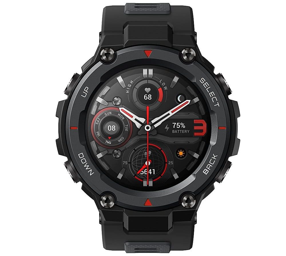 Amazfit - T-Rex Pro Smartwatch Polycarbonate - Meteorite Black from Best Buy