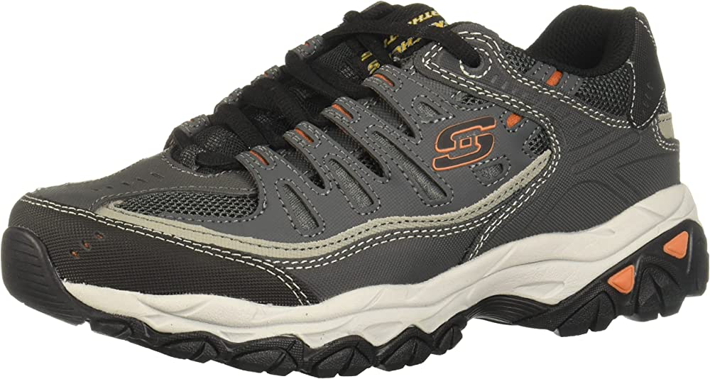 Amazon Skechers Men's Afterburn Memory-Foam Lace-up Sneaker