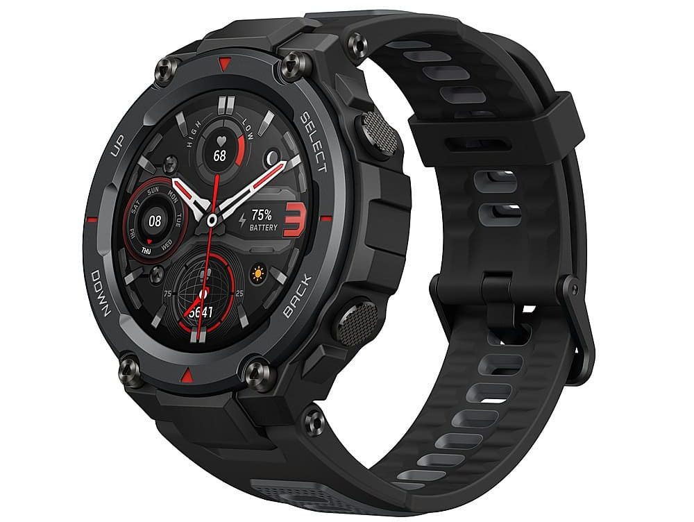 Best Buy Amazfit - T-Rex Pro Smartwatch Polycarbonate - Meteorite Black