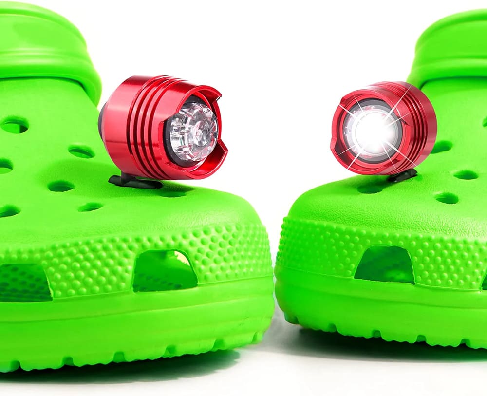 Crocs XANGNIER Clogs Shoes Headlights, 2pcs Clogs Shoes Flashlights for Sandals