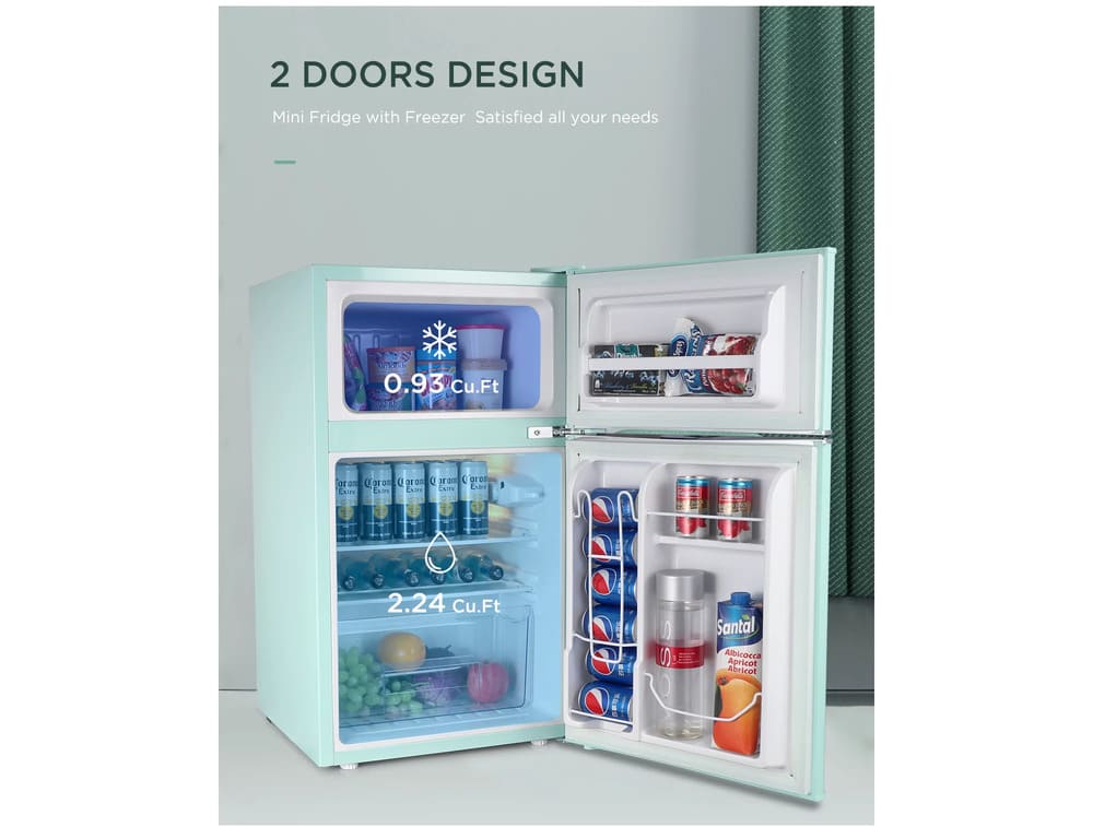 Northair 3.2 Cu ft Compact Mini Refrigerator Separate Freezer from Walmart