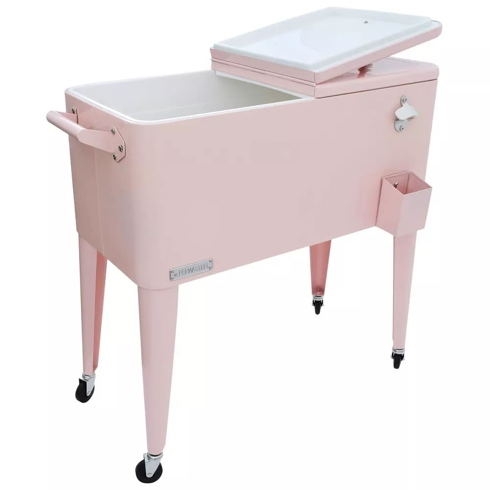 Portable Rolling Patio Cooler - Pink - Permasteel from Target