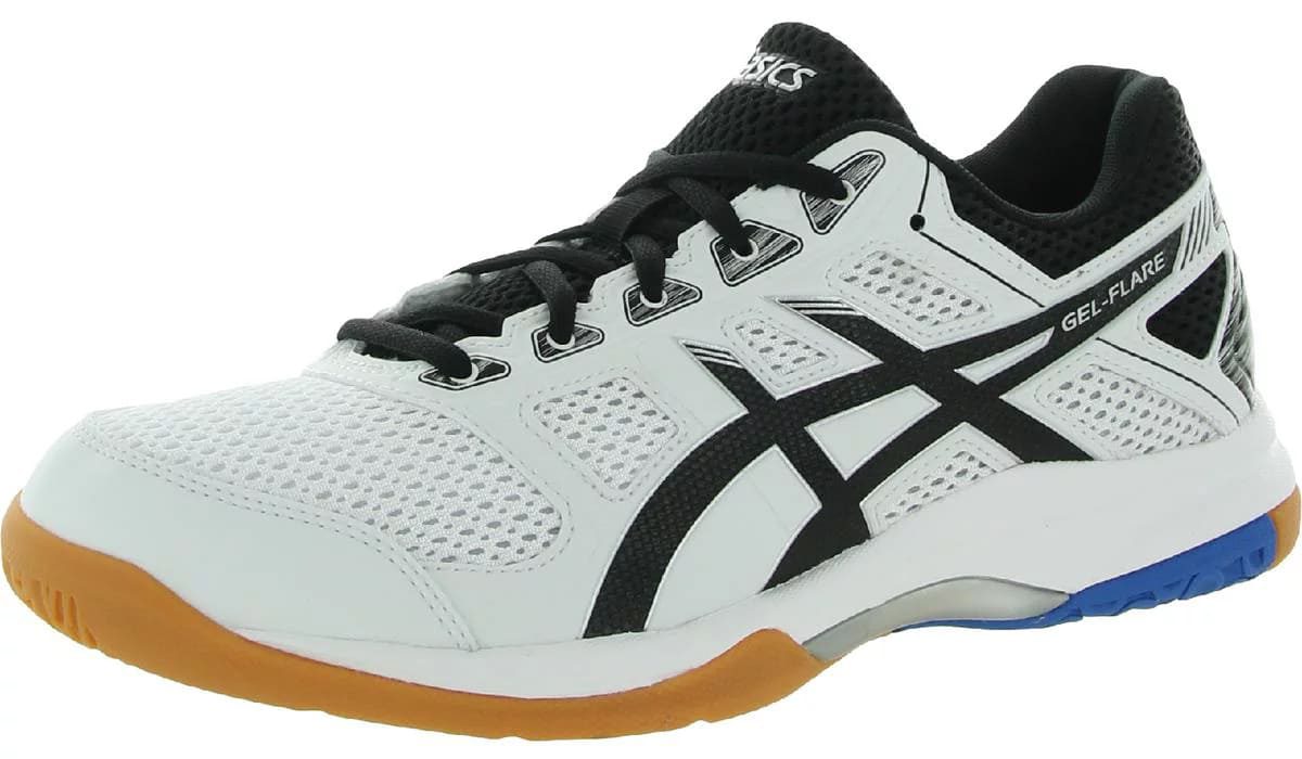 Walmart Asics Mens Gel-Flare 6 Faux Leather Workout Athletic and Training Shoes