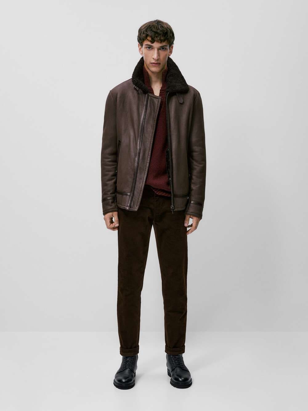 ZARA DOUBLE-FACED LEATHER JACKET LIMITED EDITION