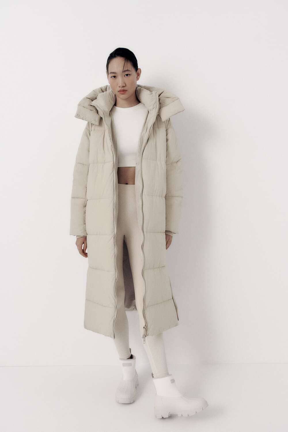 EXTRA LONG PUFFER COAT FROM