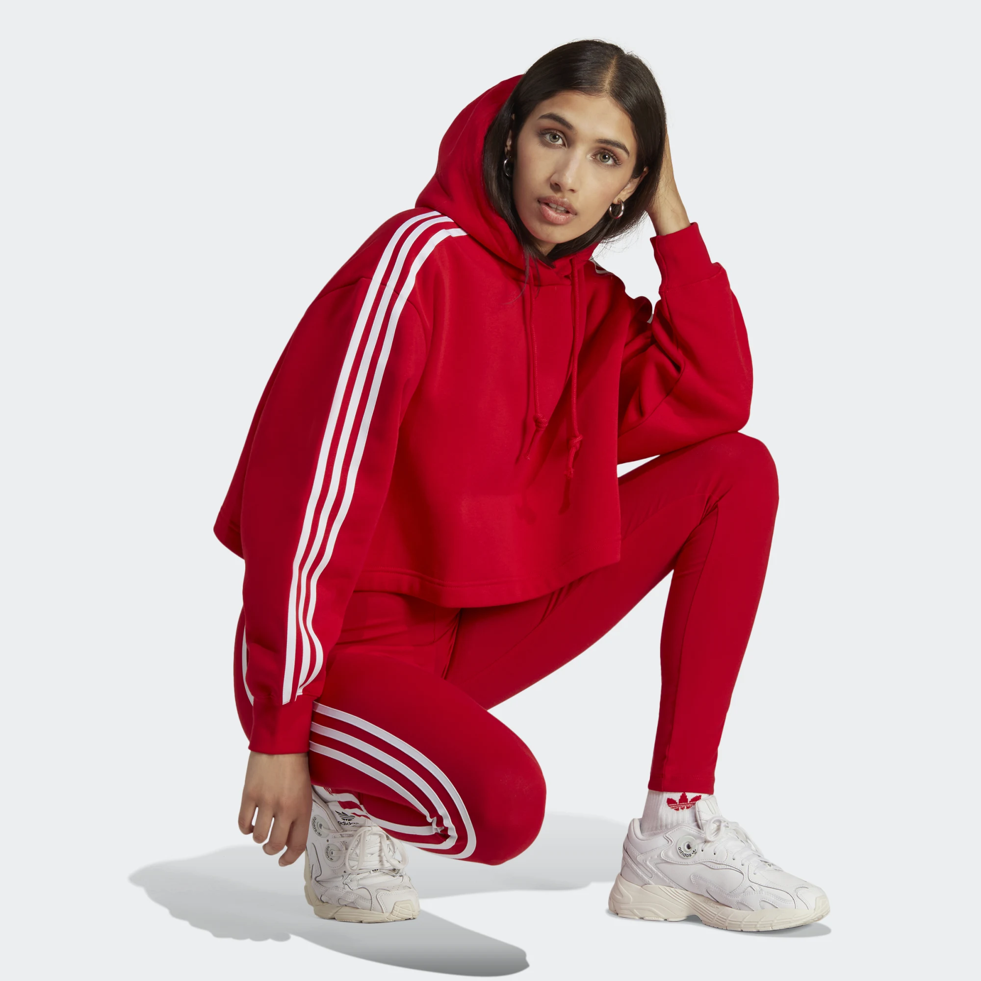 Adidas classics crop hoodie