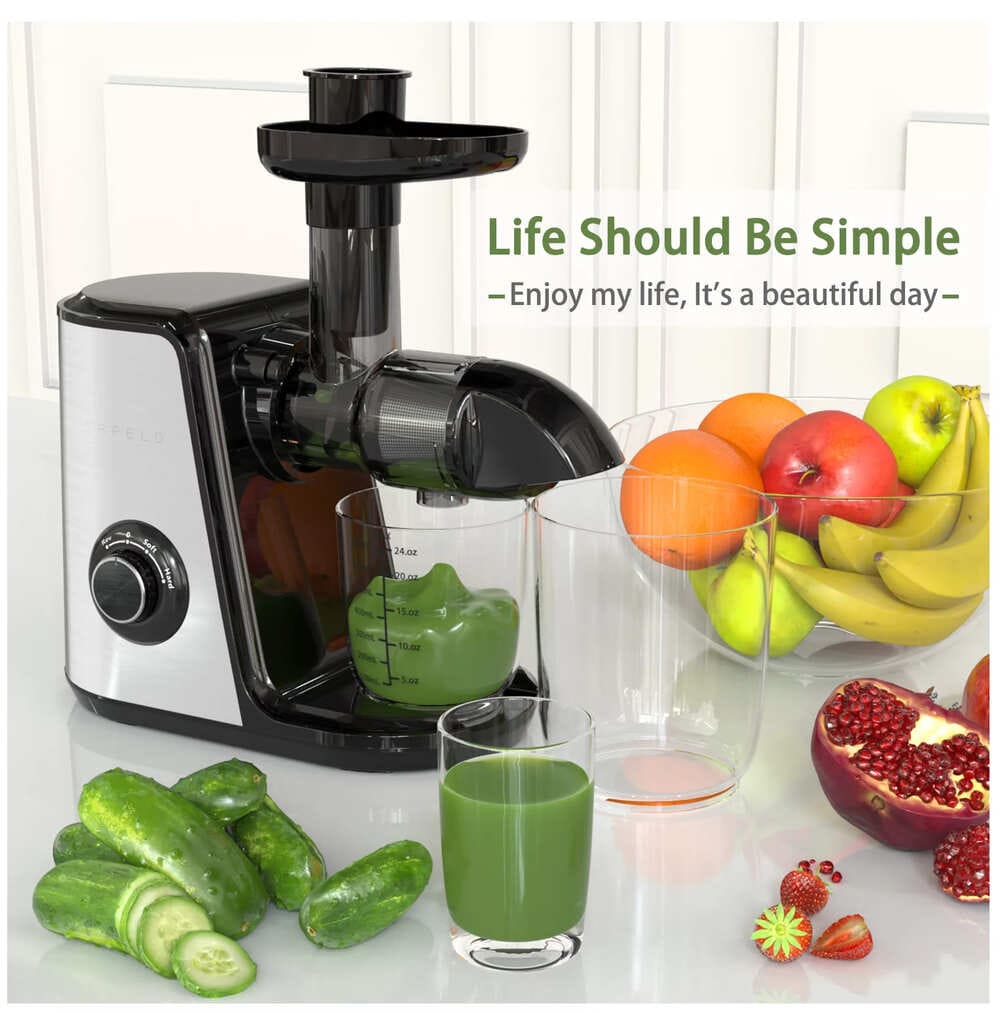 Cold Press Juicer, ORFELD Slow Masticating Juicer Extractor Easy to Clean from Walmart