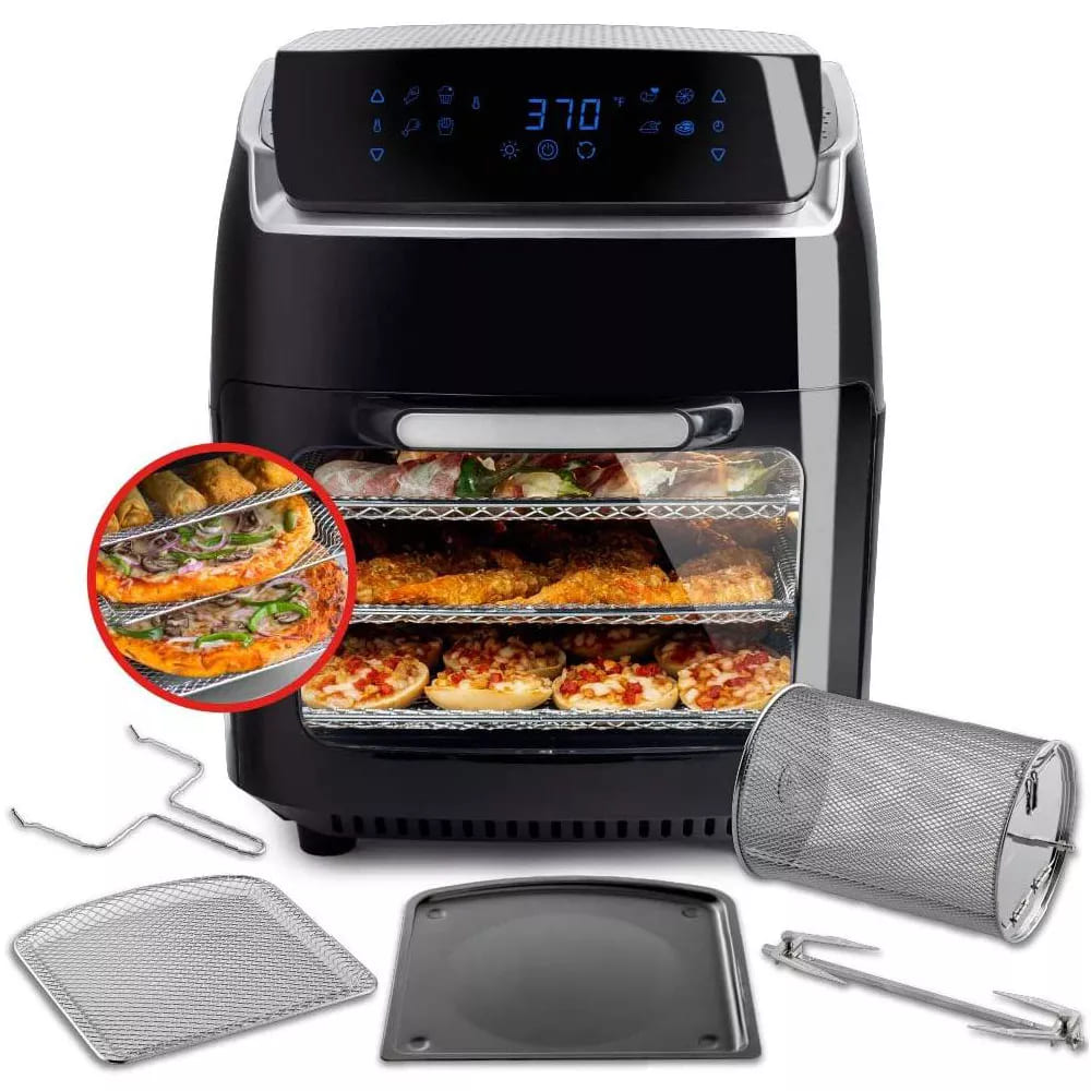 Target Aria 10 Qt. Large Touchscreen Stainless Steel Air Fryer Easy To Use 8 Cooking Presets