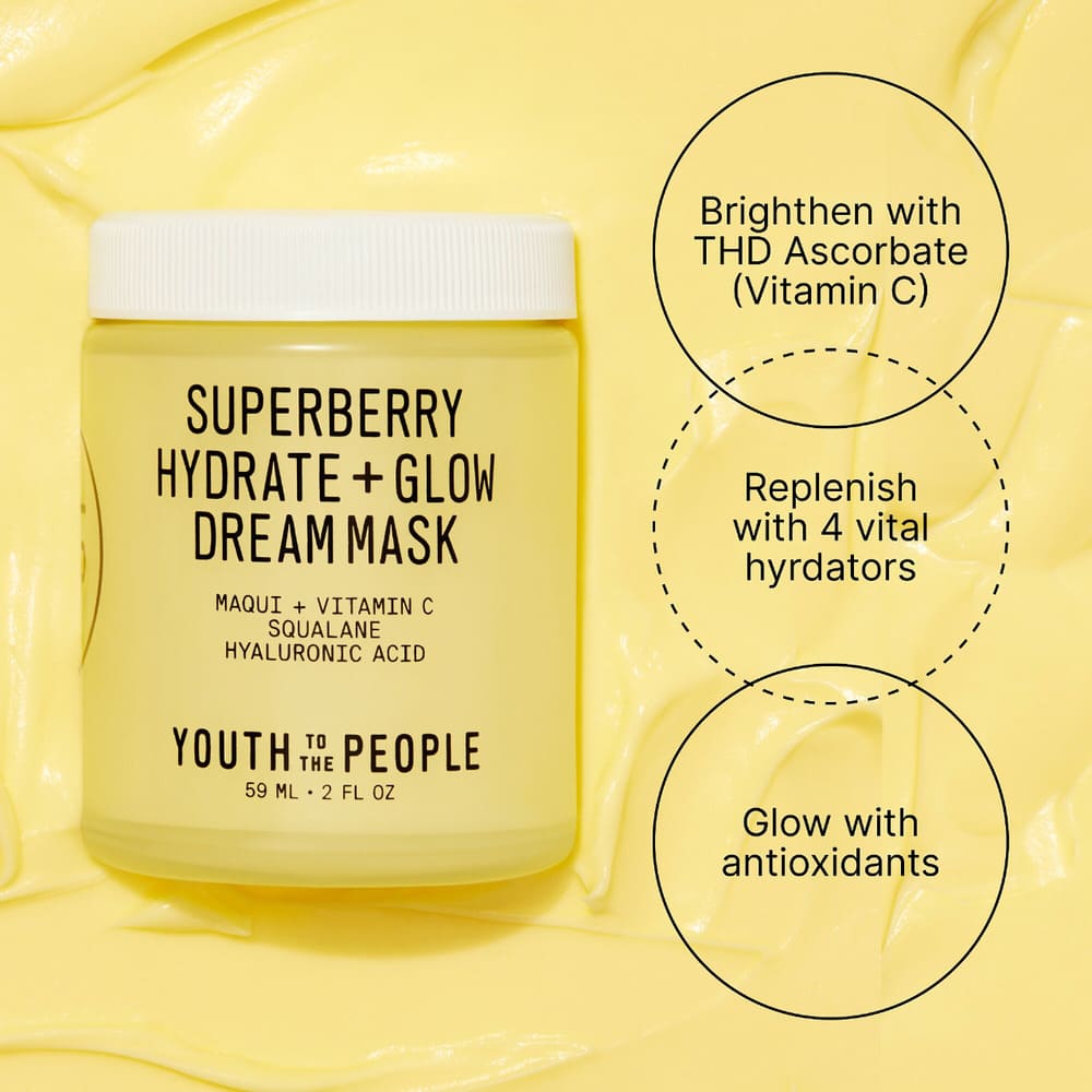 Youth To The People Superberry Hydrate + Glow Dream Night Mask with Vitamin C