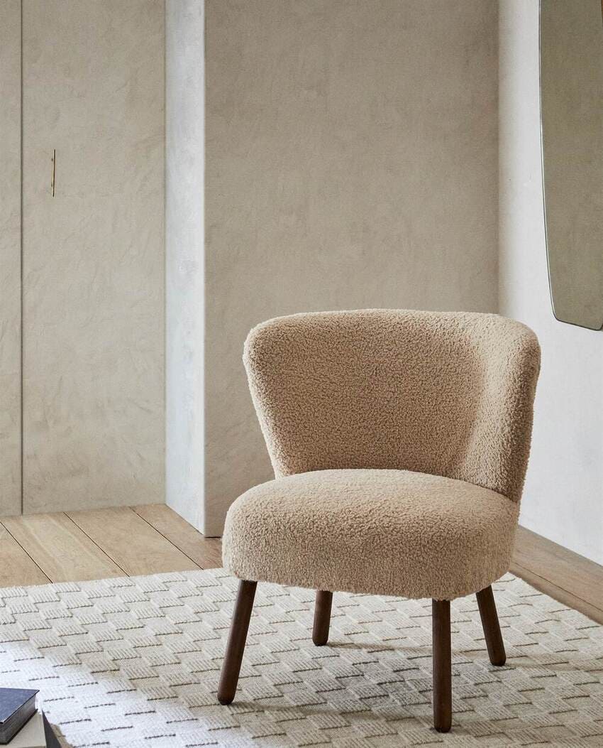 ZARA HOME TERRYCLOTH ARMCHAIR