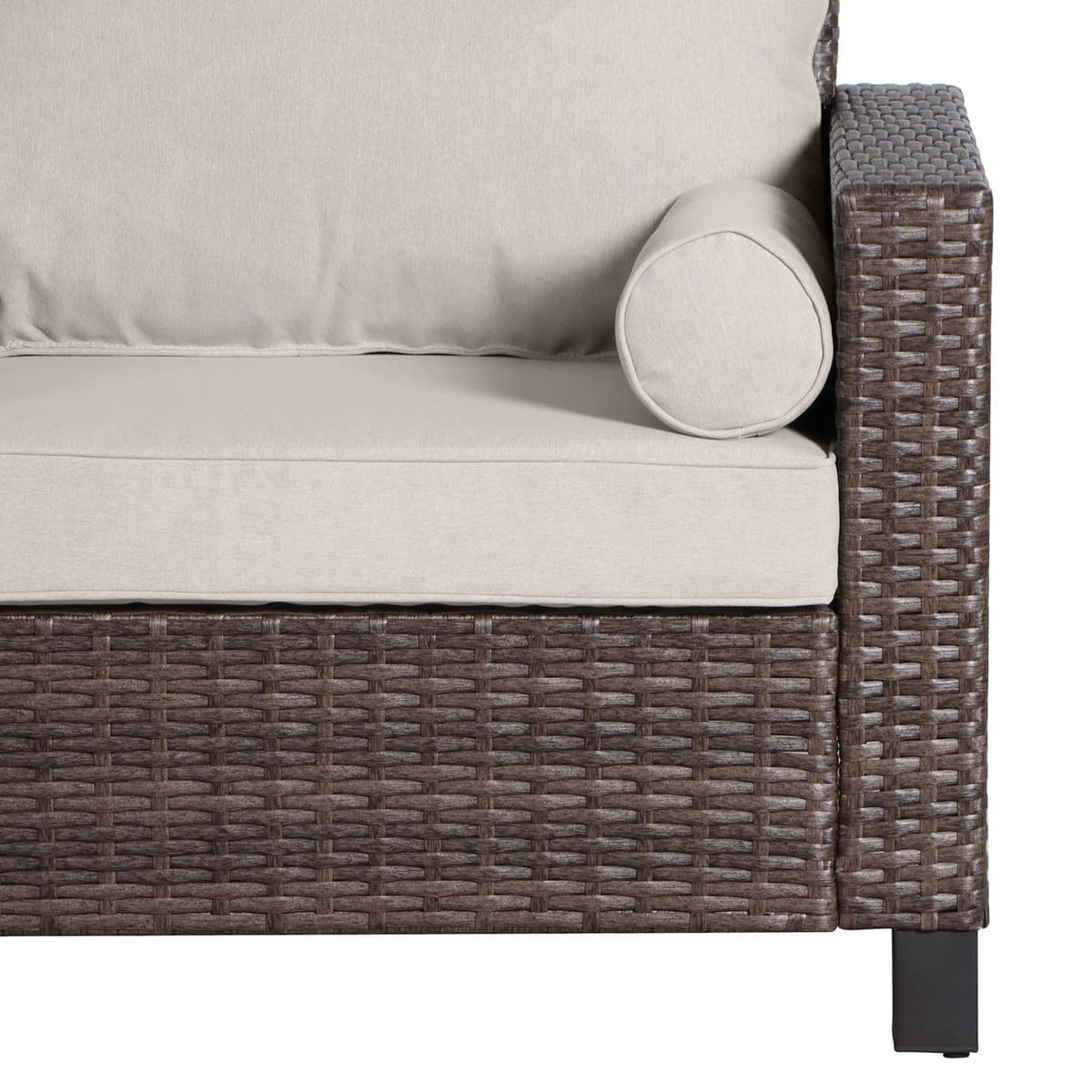 ens Brookbury Outdoor Cuddle Chair-in Polyester Beige from Walmart