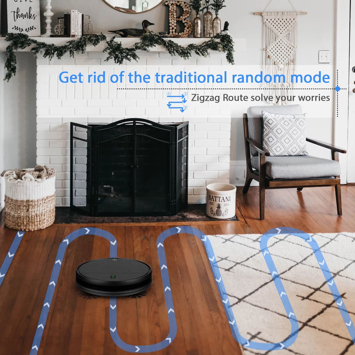 ONSON Robot Vacuum Cleaner, 2 in 1 Robot Vacuum and Mop Combo