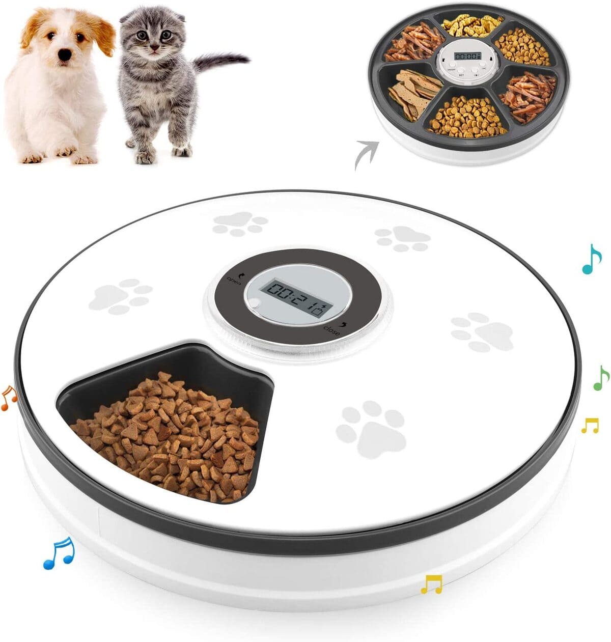 Amazon Chintu Automatic Cat Feeder, Auto Cat Food Dispenser