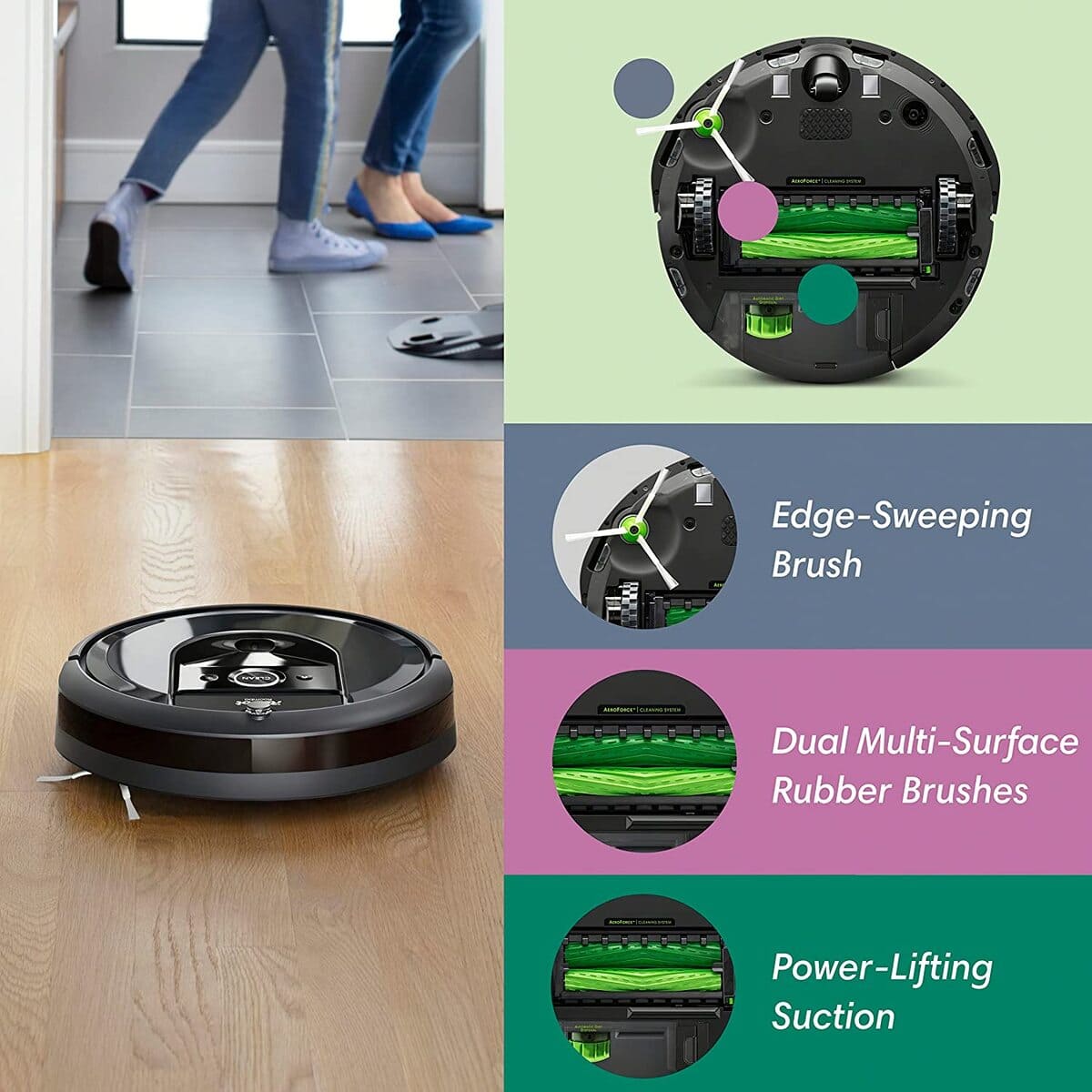 Amazon iRobot Roomba i7 (7150) Robot Vacuum- Wi-Fi Connected