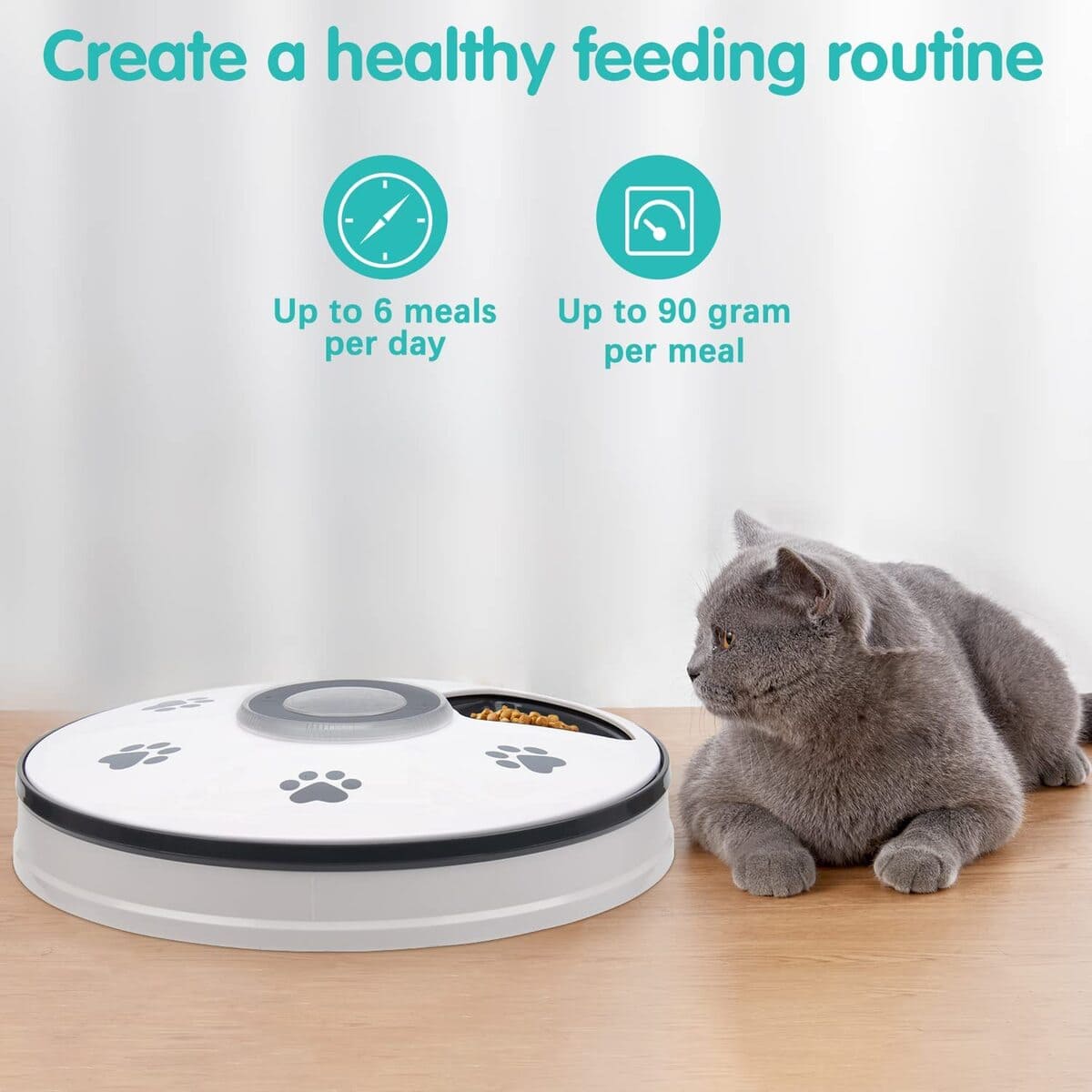 Chintu Automatic Cat Feeder, Auto Cat Food Dispenser from Amazon