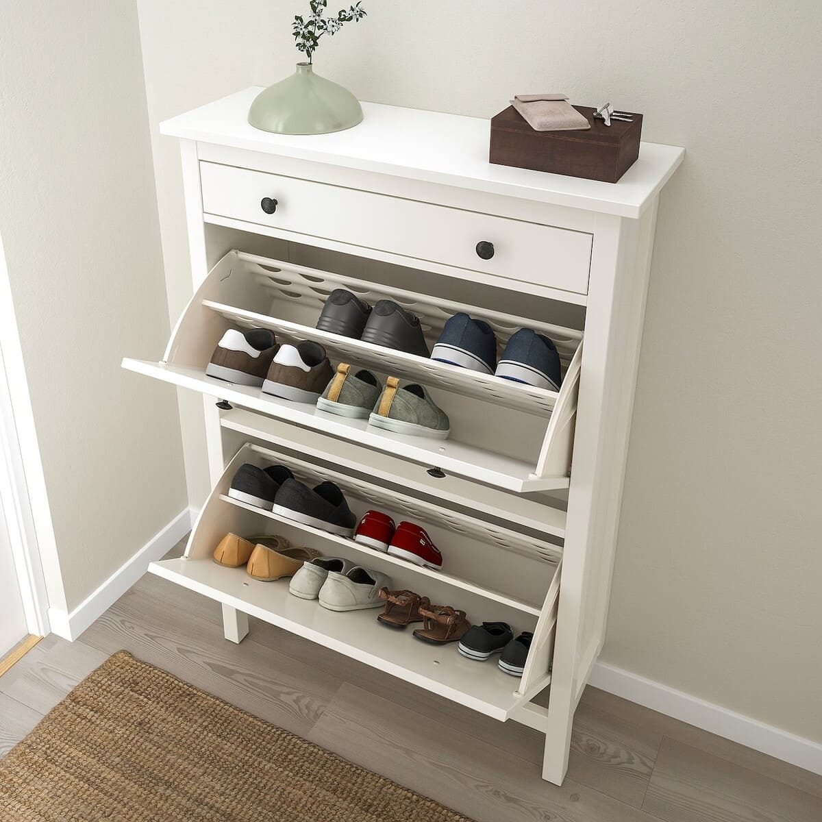 HEMNES Shoe cabinet with 2 compartments from IKEA
