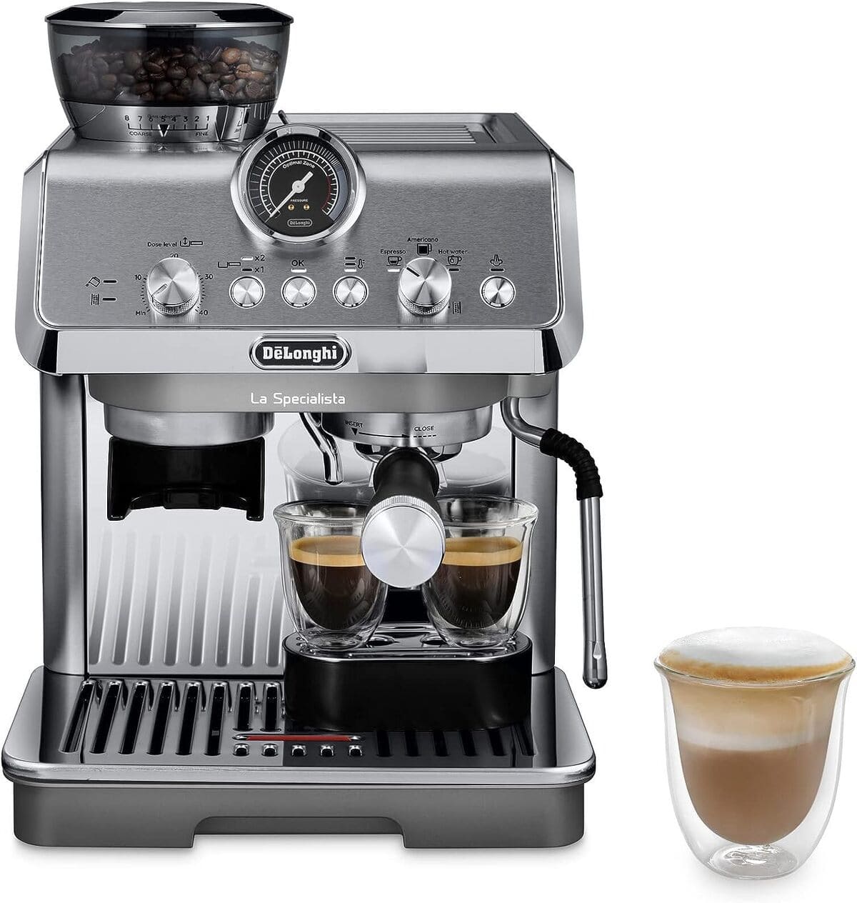Amazon De’Longhi EC9155M La Specialista Arte, Espresso Machine with Grinder