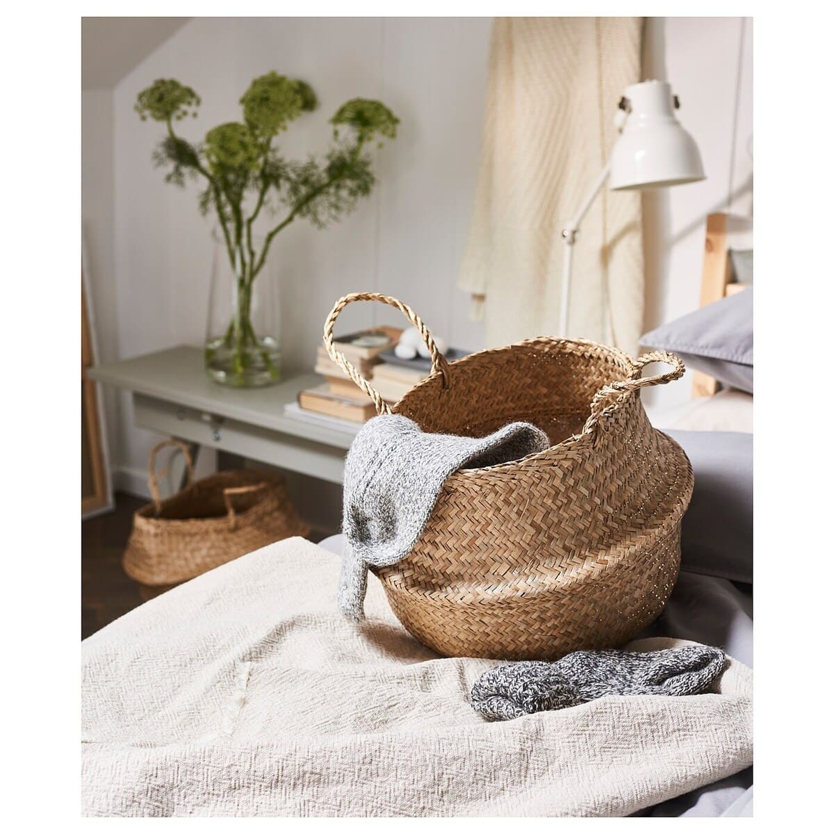 FLÅDIS Basket, seagrass