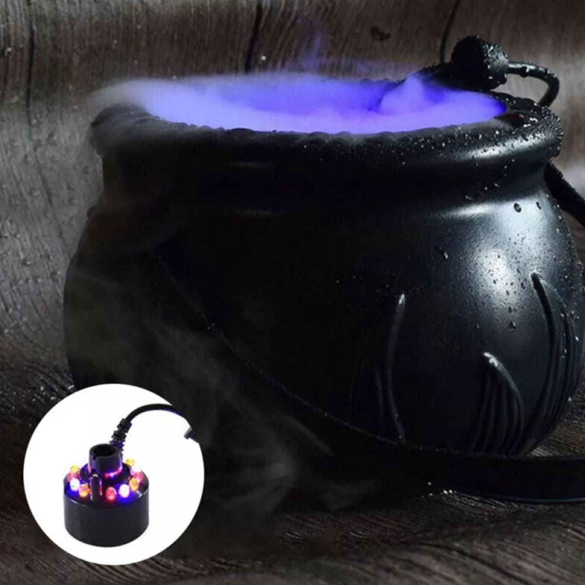 Halloween Party Decorations - Witches Cauldron with lights Mist
