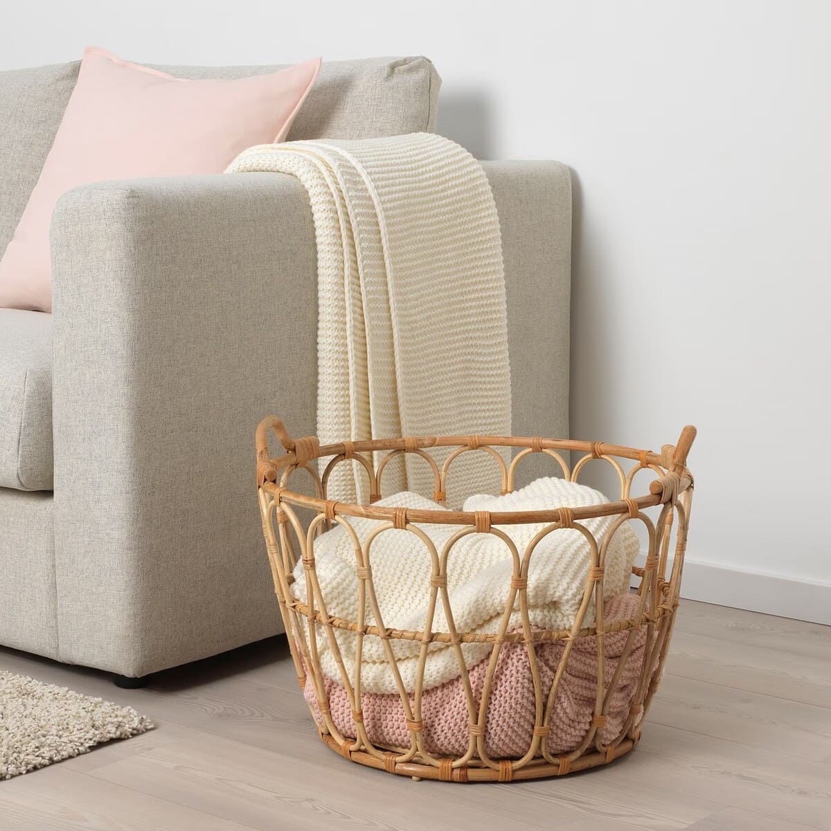 IKEA SNIDAD Basket, rattan