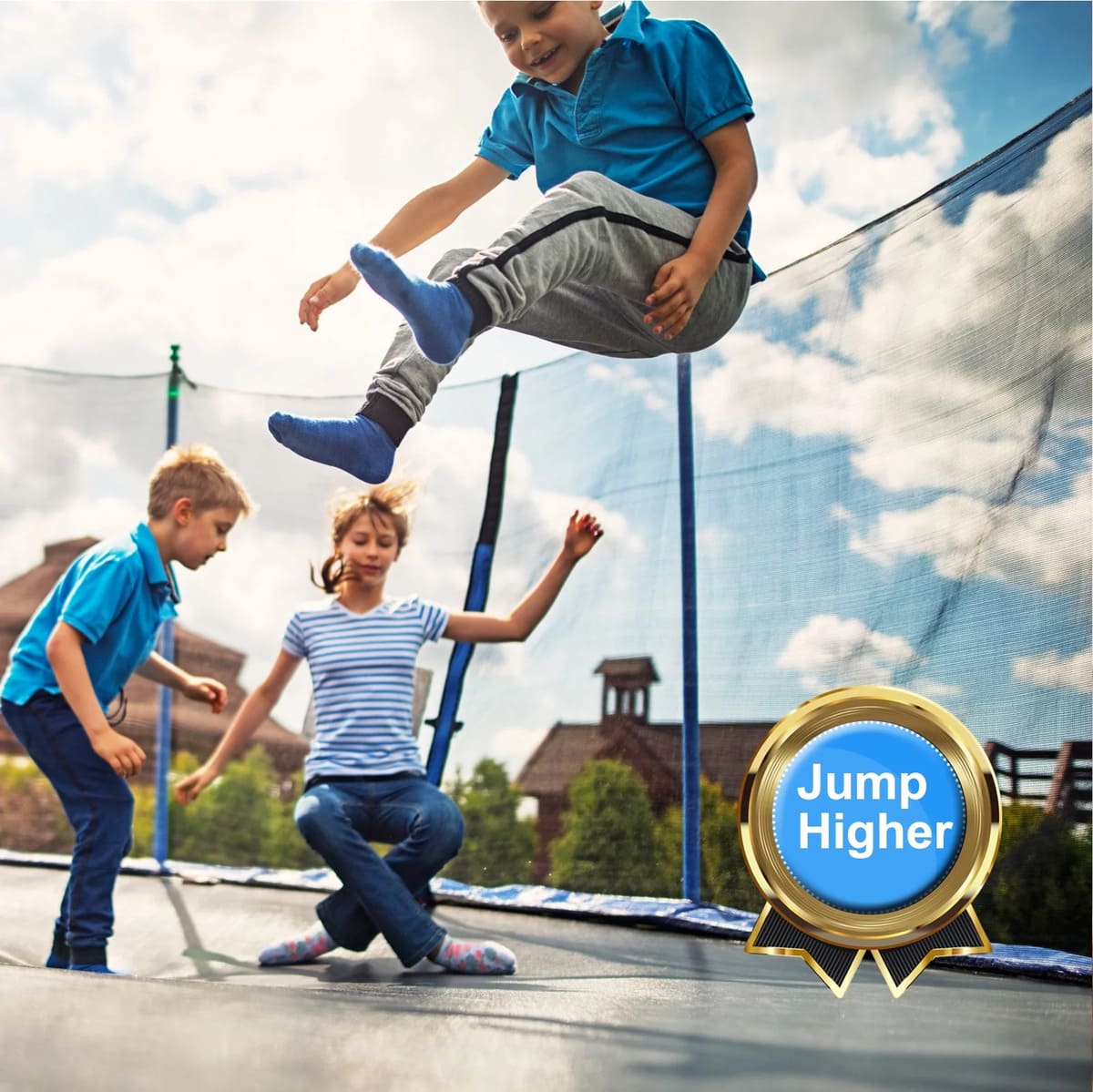 SEGMART 10ft Trampoline for Kids with Basketball Hoop and Enclosure Net de Walmart