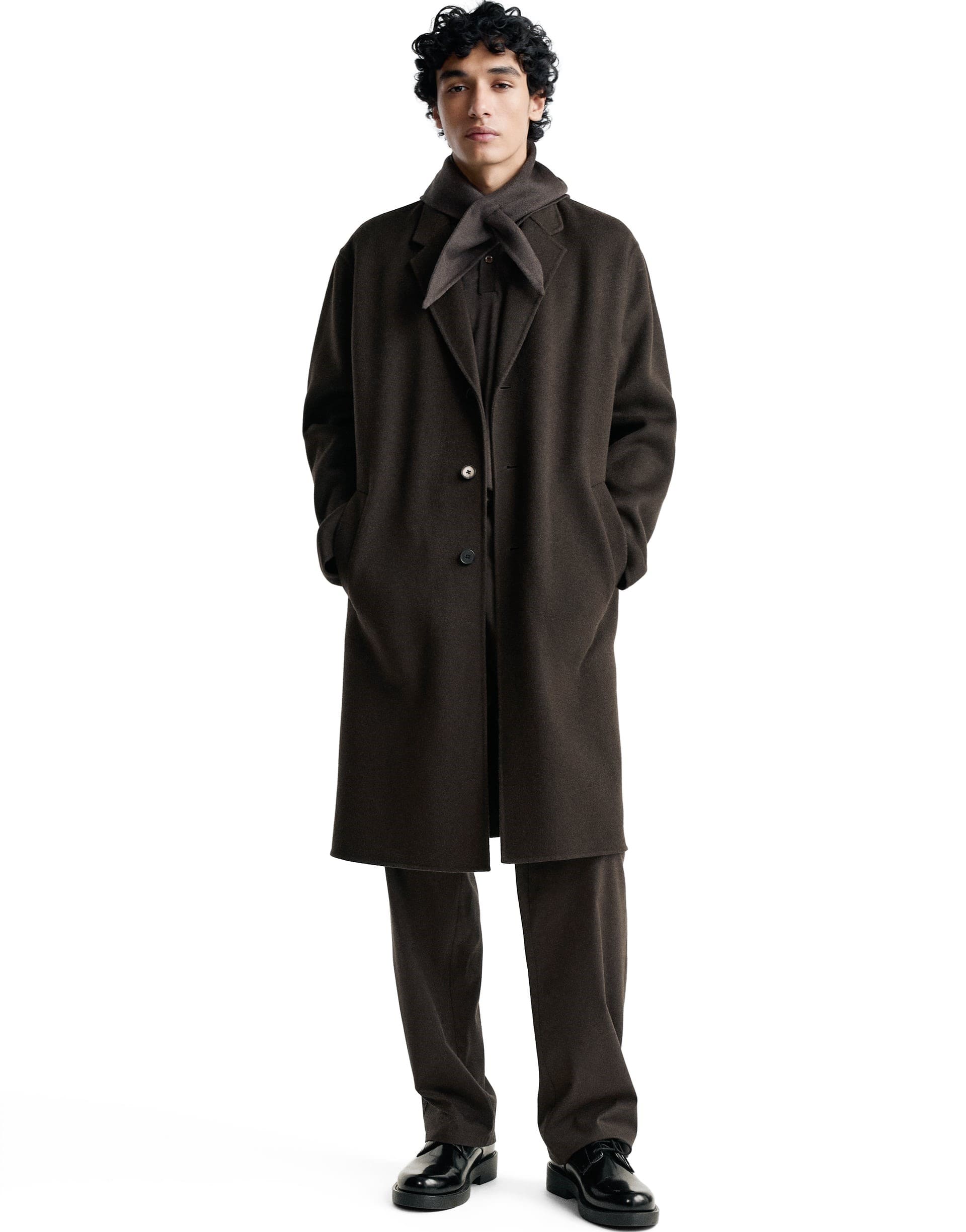 Zara 100% Wool Double Faced Coat