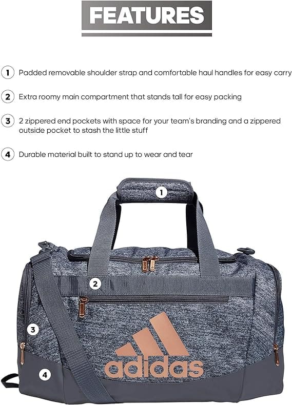 Adidas Unisex Defender 4 Small Duffel Bag