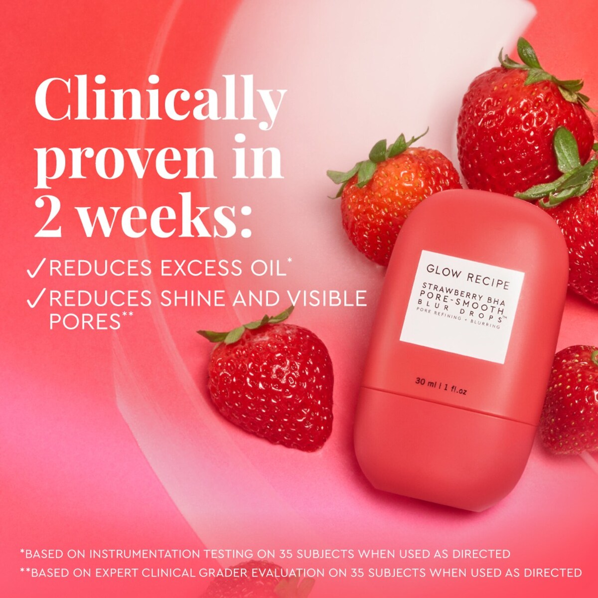 Glow Recipe Strawberry BHA Pore-Smooth Blur Drops from Sephora
