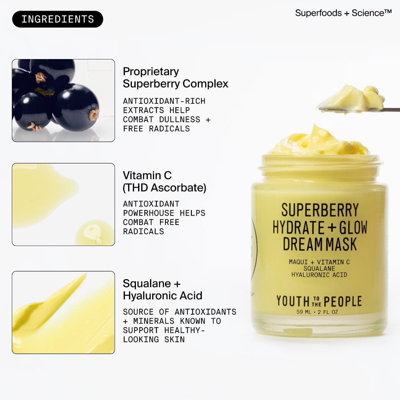 Youth To The People Superberry Hydrate + Glow Dream Night Cream from Sephora