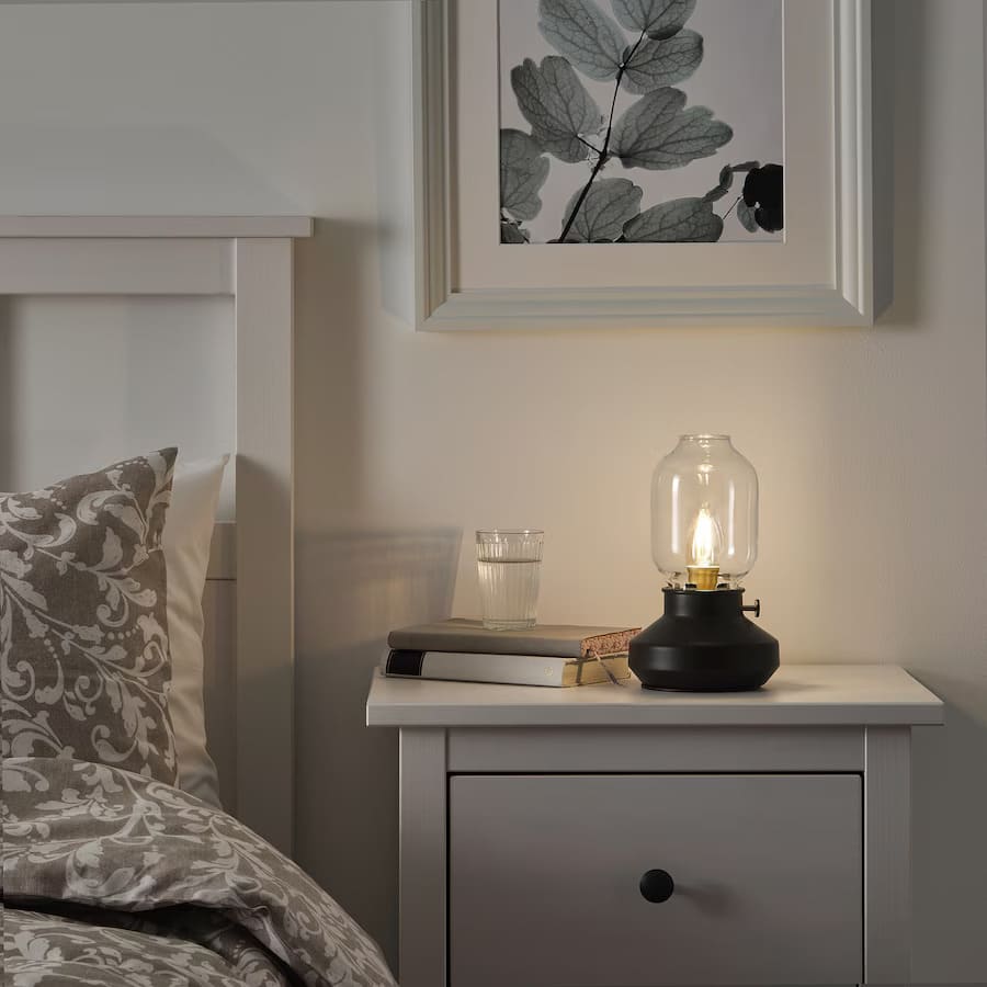 TÄRNABY Table lamp dimmable anthracite by Ikea