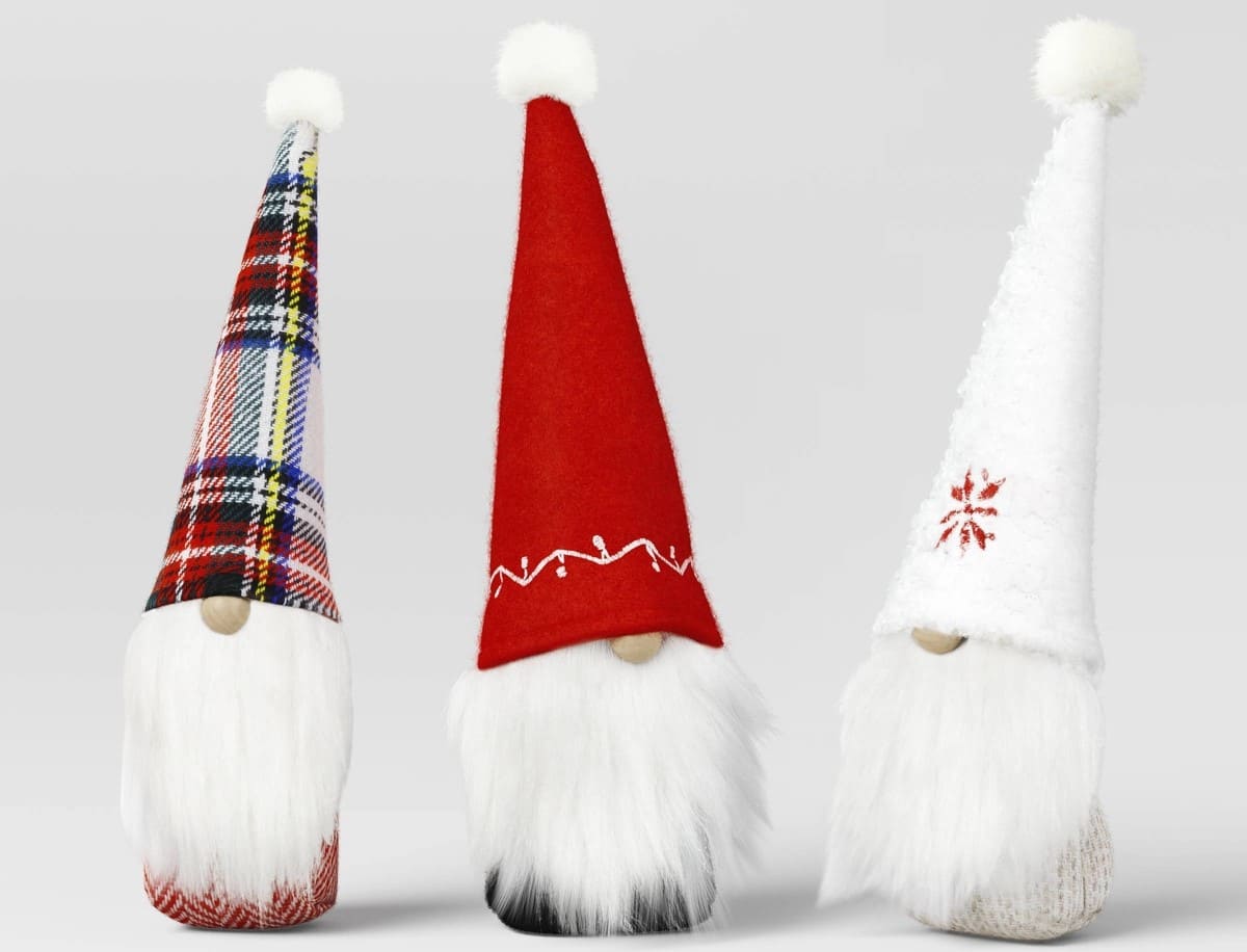 3pc Fabric Gnome Christmas Figurine Set - Wondershop